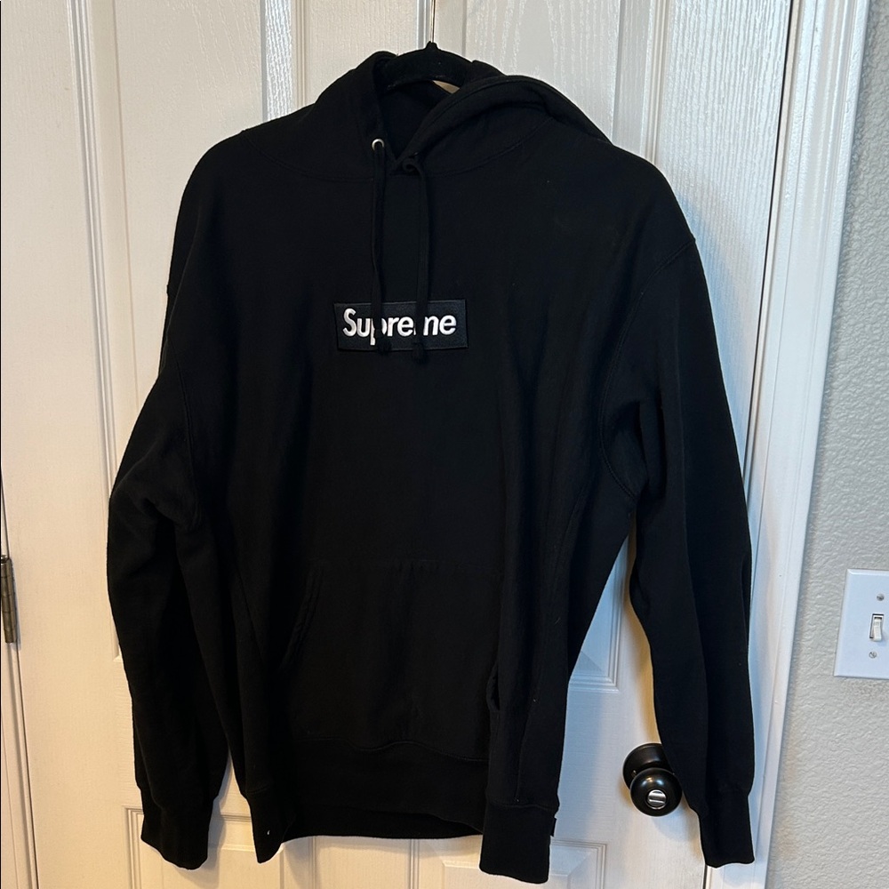 Supreme Black Logo Hoodie